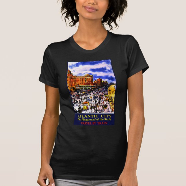 Camiseta Viaje en tren de la Ciudad Atlántica (Anverso)
