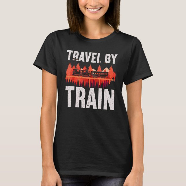 Camiseta Viaje En Tren Ingeniero De Ferrocarriles Locomotor (Anverso)