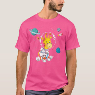 Camiseta Viaje espacial África Safari Animal Universo Giraf