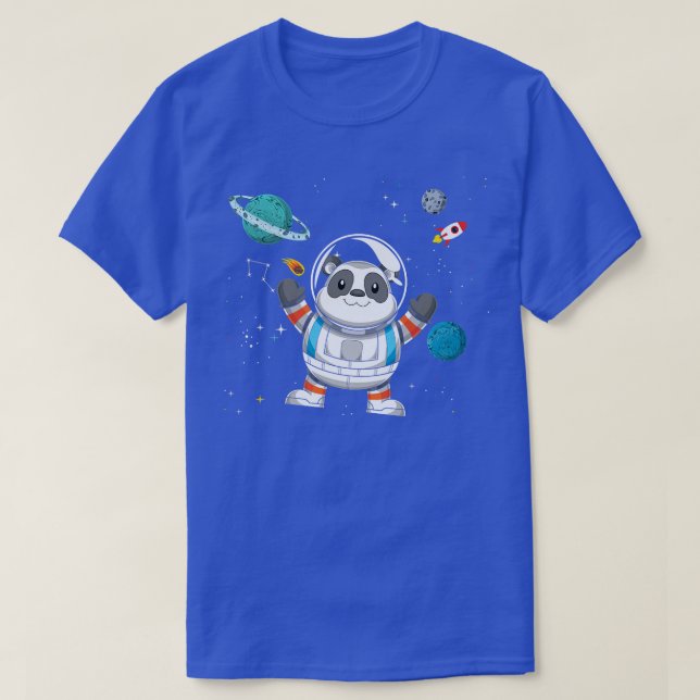 Camiseta Viaje espacial China Zoológico Animal Universo Pan (Diseño del anverso)