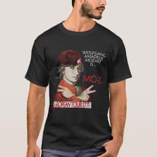 Camiseta Viaje europeo de Mozart frente oscuro de s de la