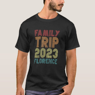Camiseta Viaje Familiar 2023 Florencia Retro De Coincidenci