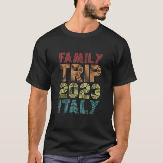 Camiseta Viaje familiar 2023 Italia Vacaciones en Guay Retr