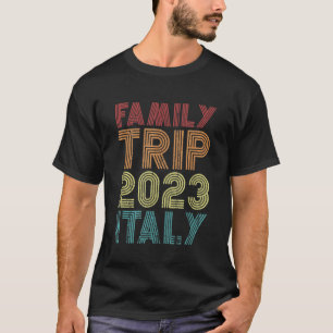 Camiseta Viaje familiar 2023 Italia Vacaciones en Guay Retr