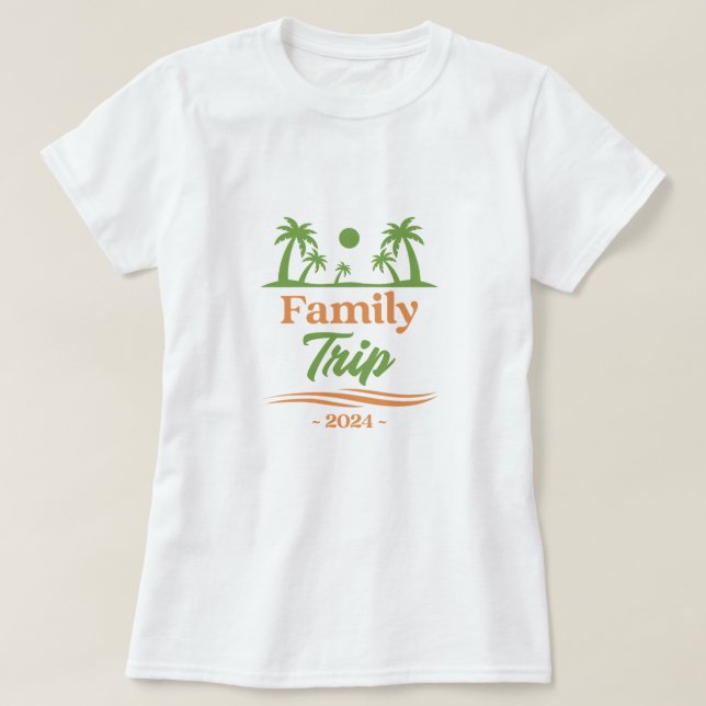 Camiseta Viaje familiar 2024 (Diseño del anverso)
