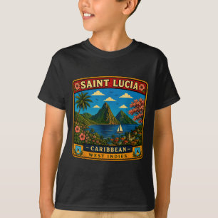 Camiseta viaje familiar a santa lucía caribe santa lucía