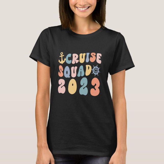 Camiseta Viaje familiar coincidente de crucero Squad 2023 (Anverso)