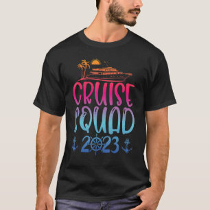 Camiseta Viaje familiar coincidente de crucero Squad 2023 V