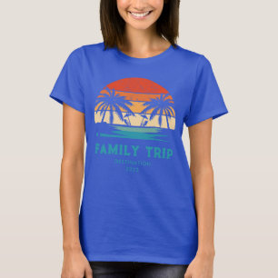 Camiseta Viaje familiar con atardecer retro vacaciones Grup