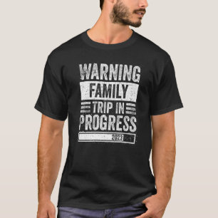 Camiseta Viaje familiar de advertencia en curso en Matchi f