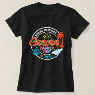 Camiseta Viaje Familiar de Cancún 2024 Haciendo Vac Familia