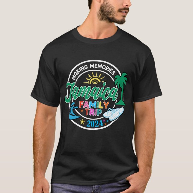 Camiseta Viaje familiar de Jamaica 2024 en Recuerdos va (Anverso)