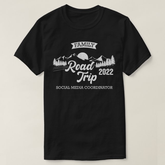 Camiseta Viaje familiar de viaje por carretera 2022 con red (Diseño del anverso)