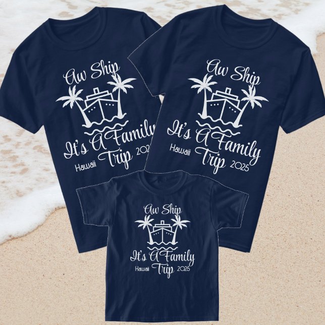 Camiseta Viaje Familiar En Cruceros Familiares De 2025 (Subido por el creador)