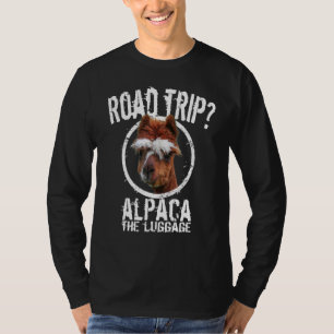 Camiseta Viaje familiar por carretera Alpaca Llama Hombres 