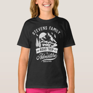 Camiseta Viaje familiar por carretera Comienza la aventura