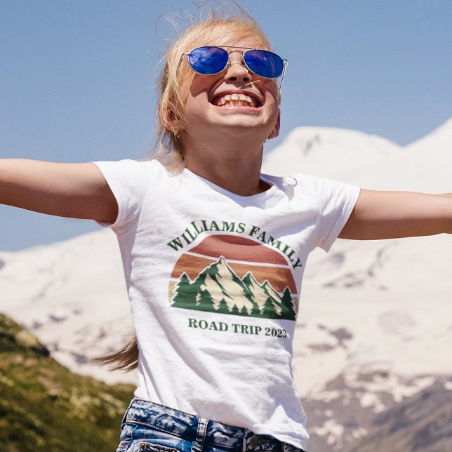 Camiseta Viaje familiar por carretera Montañas Personalizad (Subido por el creador)