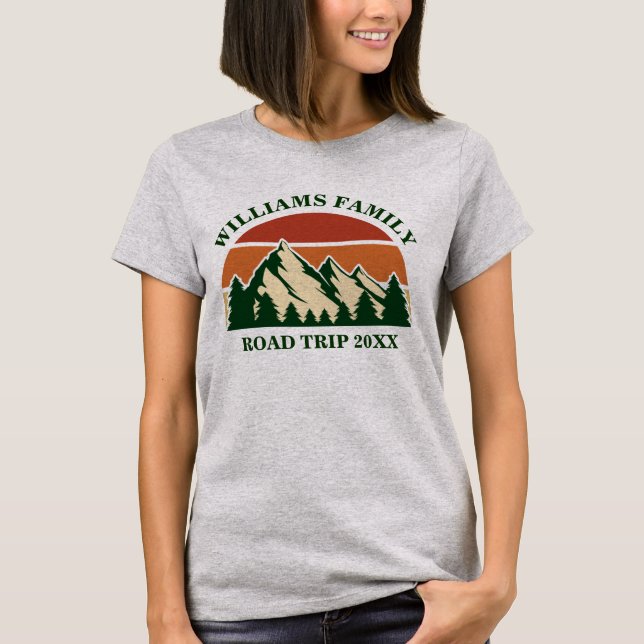 Camiseta Viaje familiar por carretera Vacaciones Reunión co (Anverso)