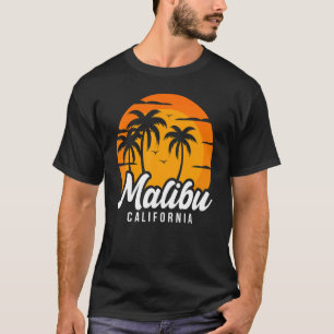 Camiseta Viaje familiar retro de Malibu California Beach