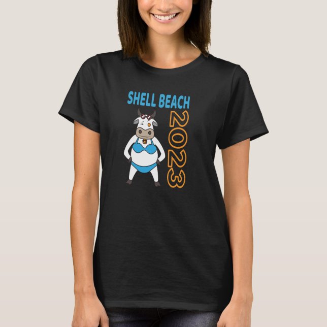 Camiseta Viaje familiar Shell Beach Vacation 2023 1 (Anverso)