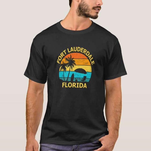 Camiseta Viaje Fort Lauderdale Florida Vacaciones Souvenir (Anverso)