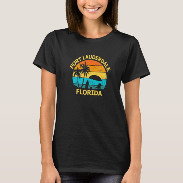 Camiseta Viaje Fort Lauderdale Florida Vacaciones Souvenir (Anverso)