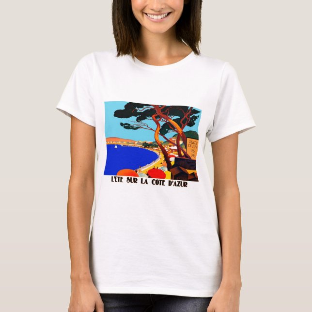 Camiseta Viaje francés en la Costa Azul (Anverso)