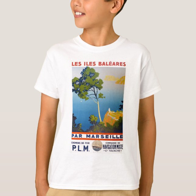 Camiseta Viaje francés vintage de Baleares (Anverso)