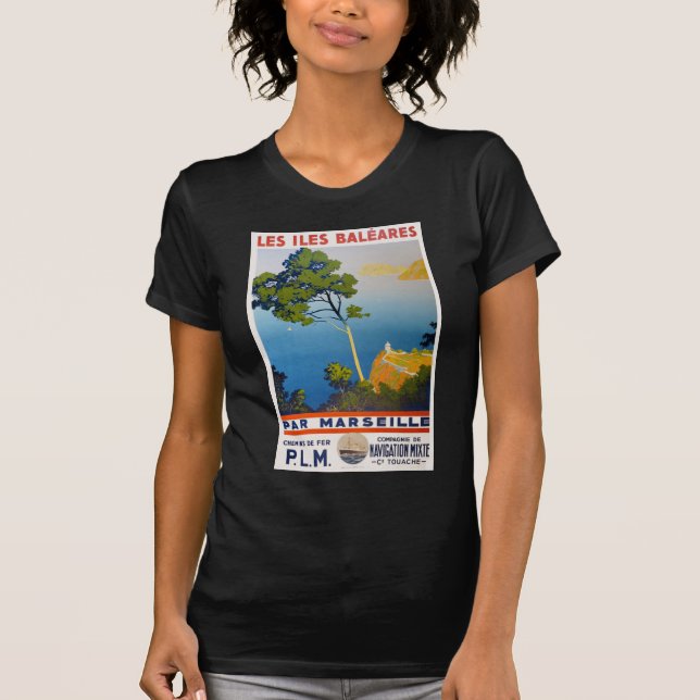 Camiseta Viaje francés vintage de Baleares (Anverso)