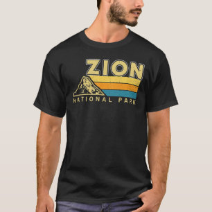 Camiseta Viaje gráfico retro Parque nacional Zion