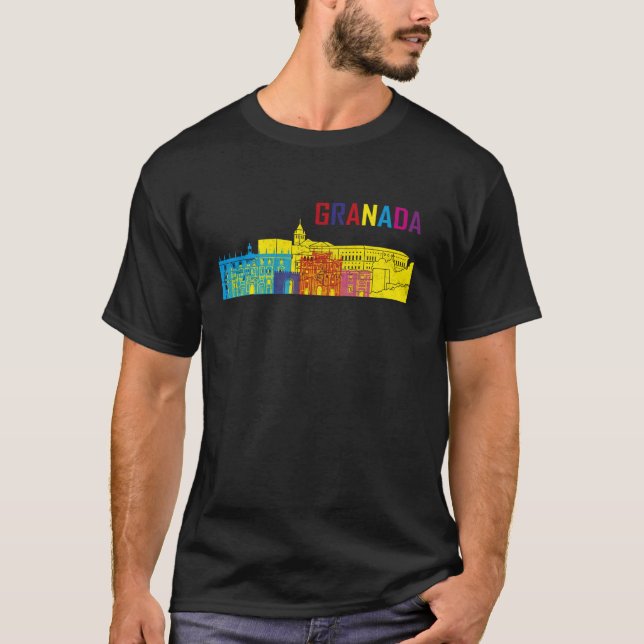 Camiseta Viaje Granada España Europa Vacaciones para famili (Anverso)