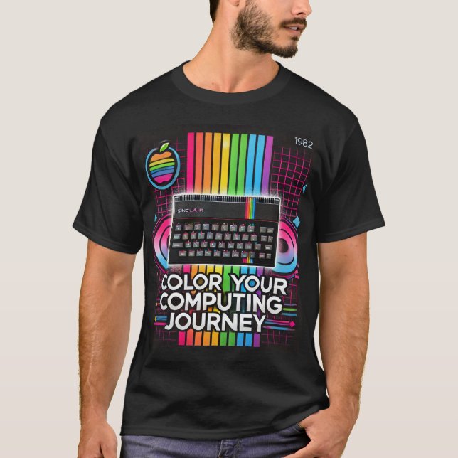 Camiseta Viaje informático: Espectro Retro Sinclair ZX (Anverso)