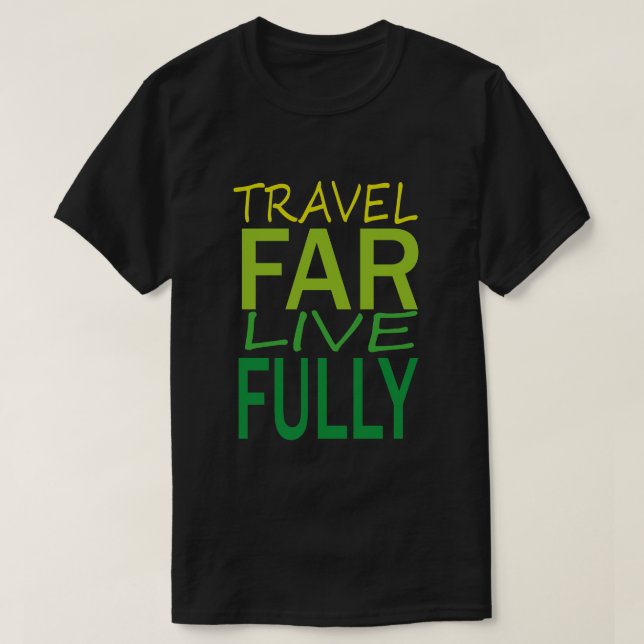 CAMISETA VIAJE LEJOS (Diseño del anverso)