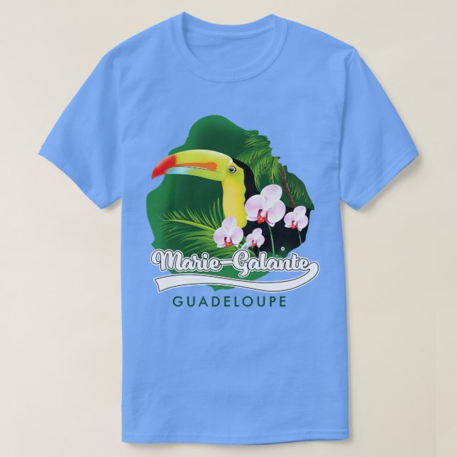 Camiseta viaje mariegalante a Guadalupe (Diseño del anverso)