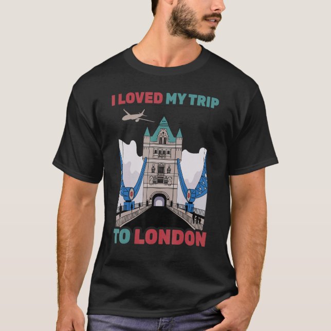 Camiseta Viaje Me Encantó Mi Viaje Al Avión De Londres Para (Anverso)