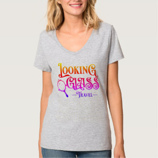 Camiseta Viaje oficial en el cuello-V de las mujeres