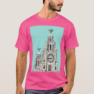 Camiseta Viaje para el edificio del hígado de Liverpool