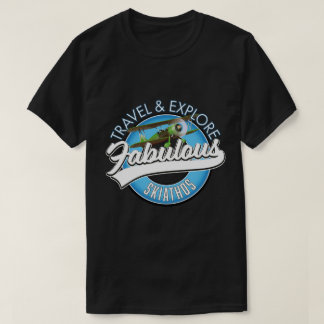 Camiseta Viaje para explorar el fabuloso logo de Skiathos