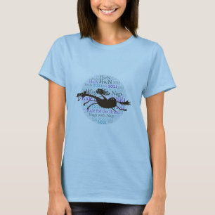 Camiseta Viaje para la marca 2021 - Etiquetas con Nags 