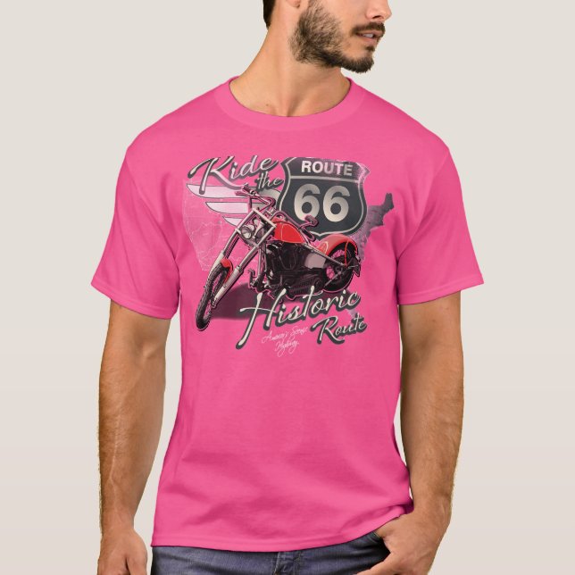 Camiseta Viaje - Paseo En Motocicleta Por La Ruta Histórica (Anverso)