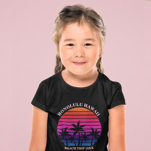 Camiseta Viaje Personalizado a la Playa Palmeras Tropicales