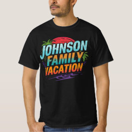 Camiseta Viaje personalizado de la familia Johnson