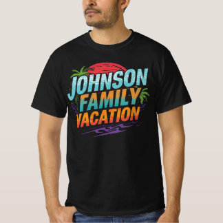 Camiseta Viaje personalizado de la familia Johnson