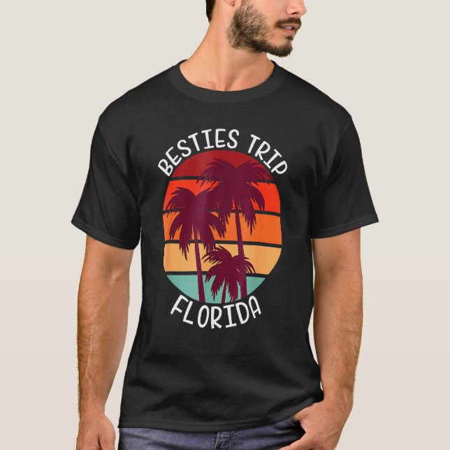 Camiseta Viaje por Besties Florida Vacaciones Coincidencia  (Anverso)