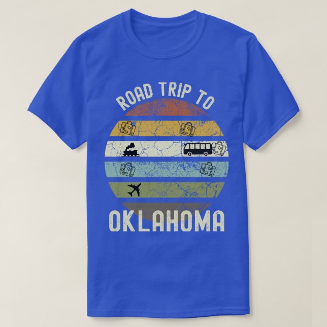 Camiseta Viaje Por Carretera A Oklahoma, Viaje Familiar A O (Diseño del anverso)