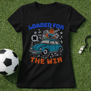 Camiseta Viaje por carretera a torneo deportivo cargado par