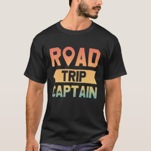 Camiseta Viaje por carretera Capitán Camping de verano Viaj