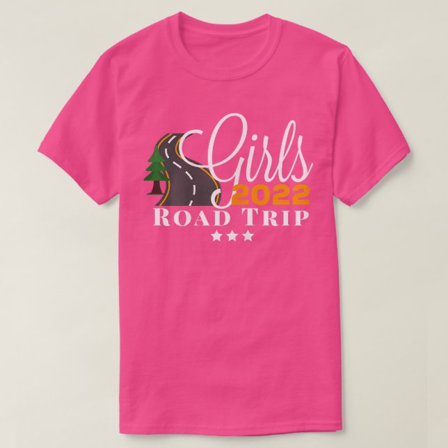 Camiseta Viaje por carretera de mujeres Chicas 2022 (Diseño del anverso)