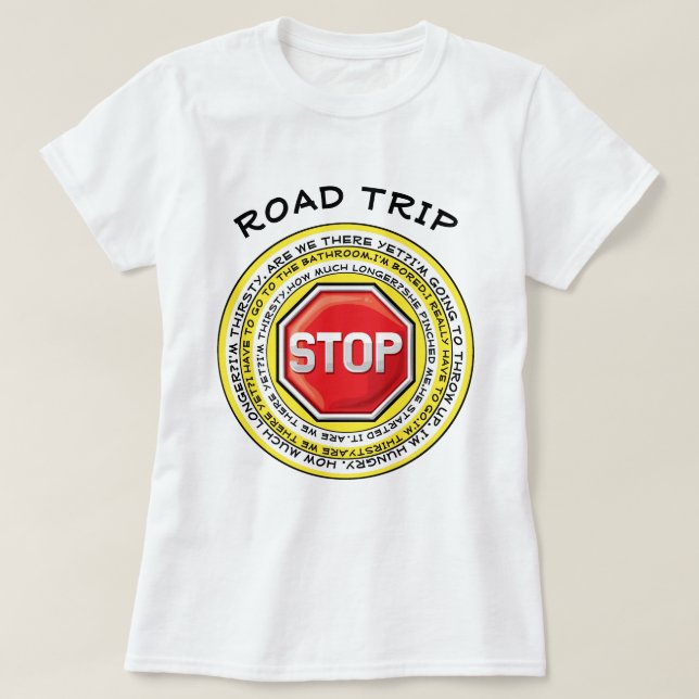 Camiseta Viaje por carretera de vacaciones en familia (Diseño del anverso)