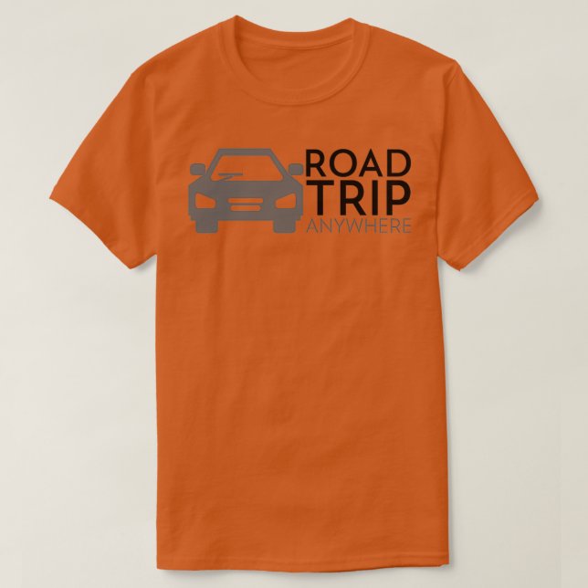 Camiseta Viaje por carretera en cualquier lugar (Diseño del anverso)